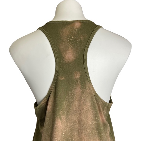 I Hate Pumpkin Spice Tank Graphic Racerback Bleach Dye Fall Autumn Top XXL - Picture 8 of 10